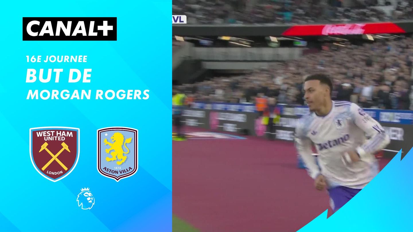 Le but de Morgan Rogers contre West Ham (50')