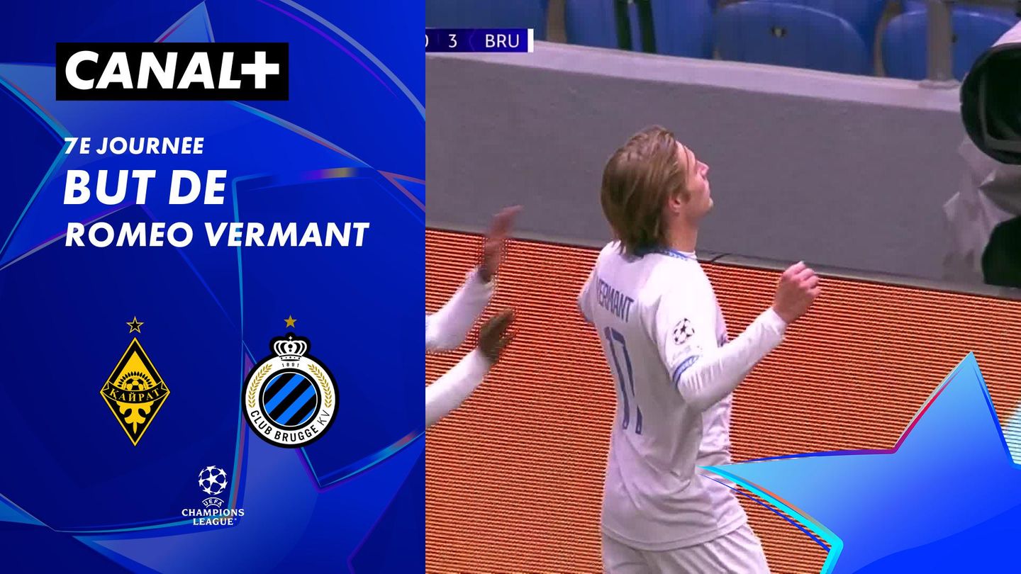 Le but de Romeo Vermant contre Kairat (74')