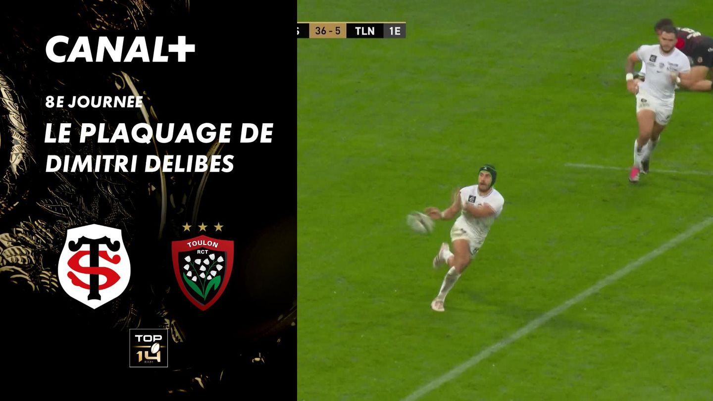 Le plaquage offensif de Dimitri Delibes contre Toulon