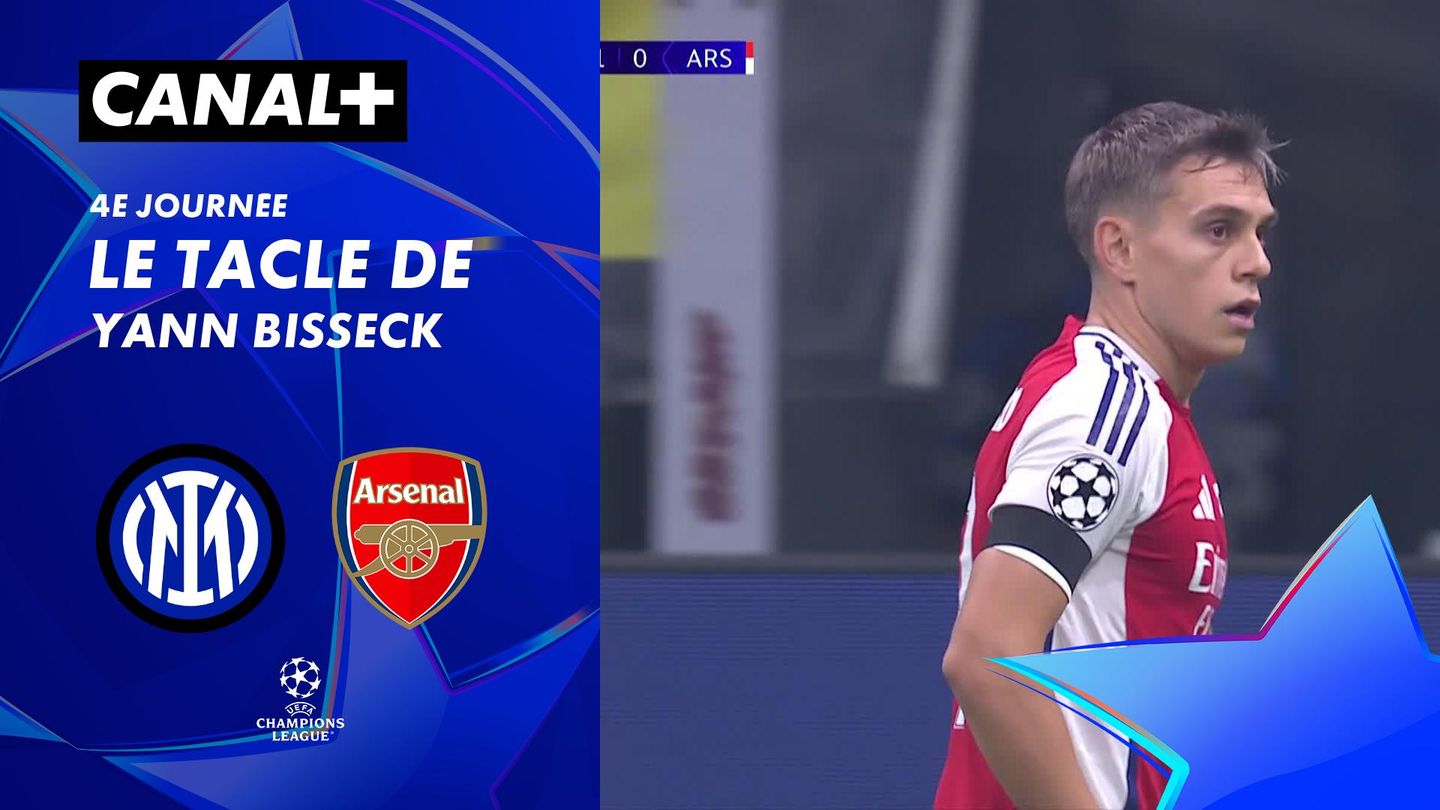 Le tacle de Yann Bisseck contre Arsenal (75')