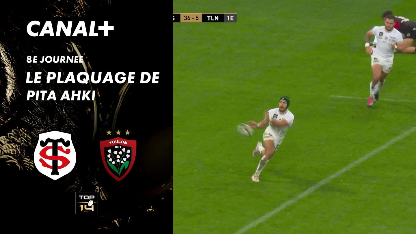 Le plaquage offensif de Pita Ahki contre Toulon