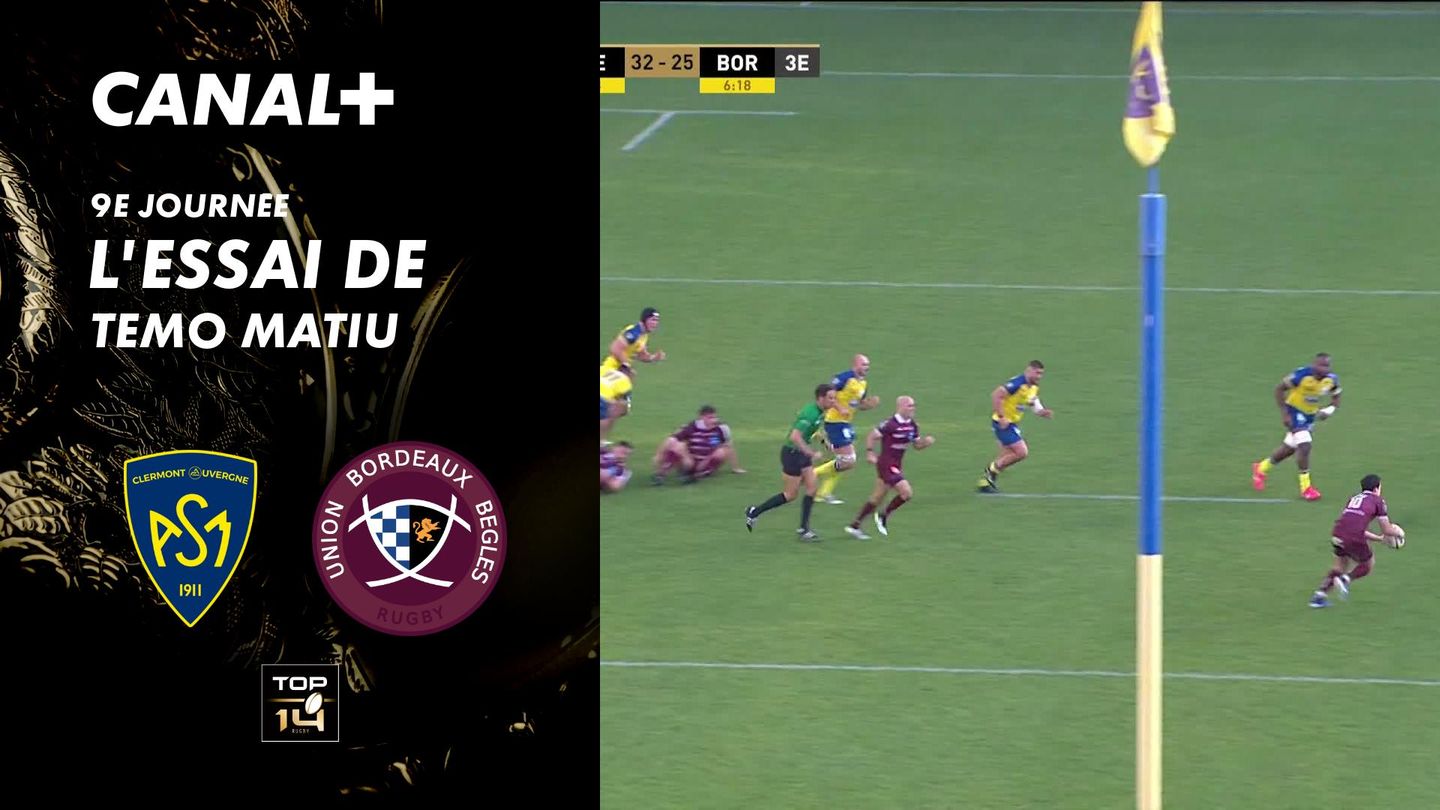 L'essai de Temo Matiu contre Clermont