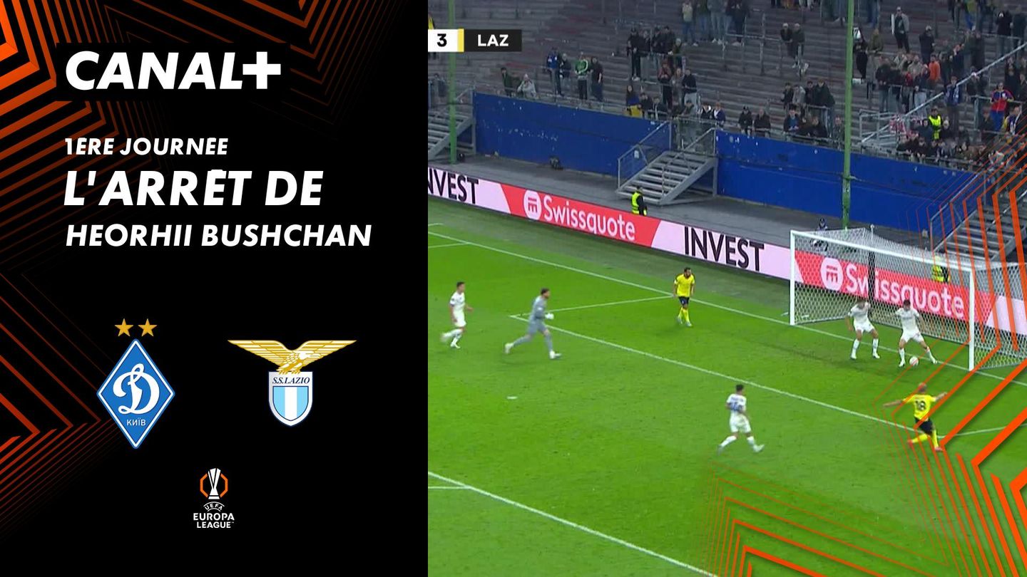 L'arrêt de Heorhii Bushchan contre Lazio (61')