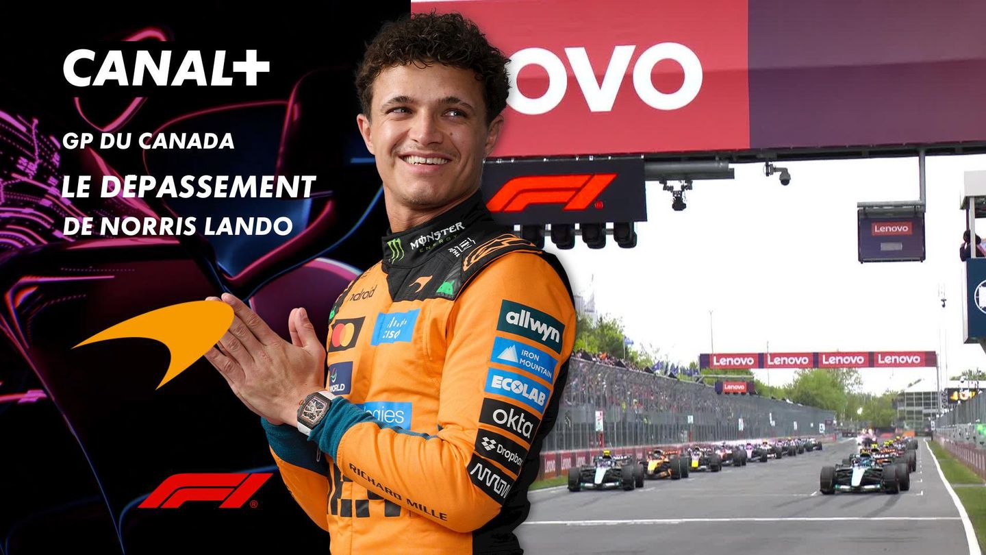 Le dépassement de Lando Norris lors du Grand Prix du Canada - 1er tour