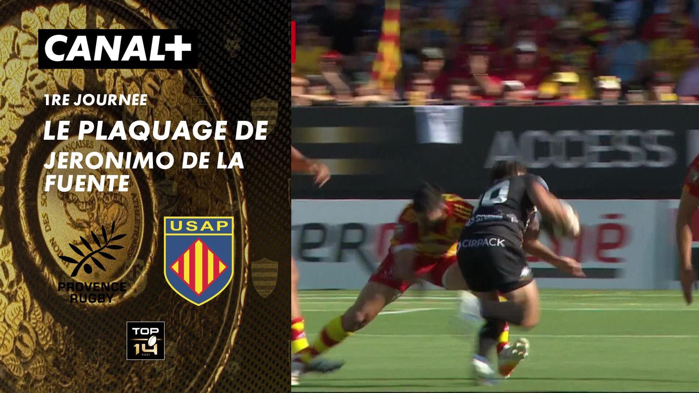 Le plaquage offensif de Jeronimo de la Fuente contre Provence Rugby