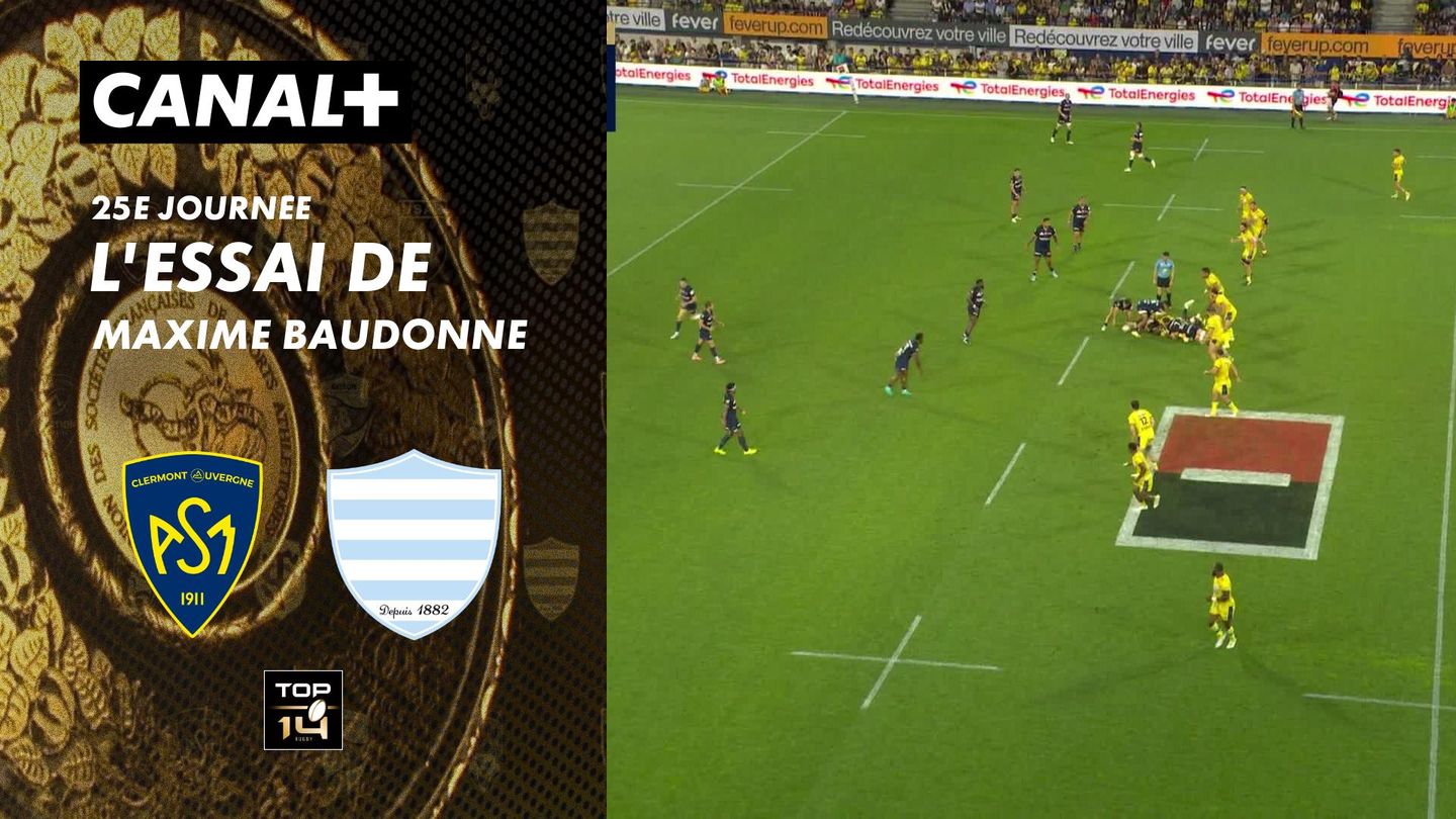 L'essai de Maxime Baudonne contre Clermont