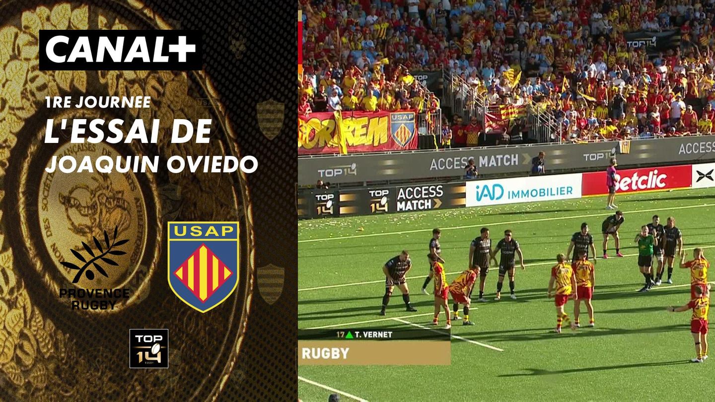 L'essai de Joaquin Oviedo contre Provence Rugby