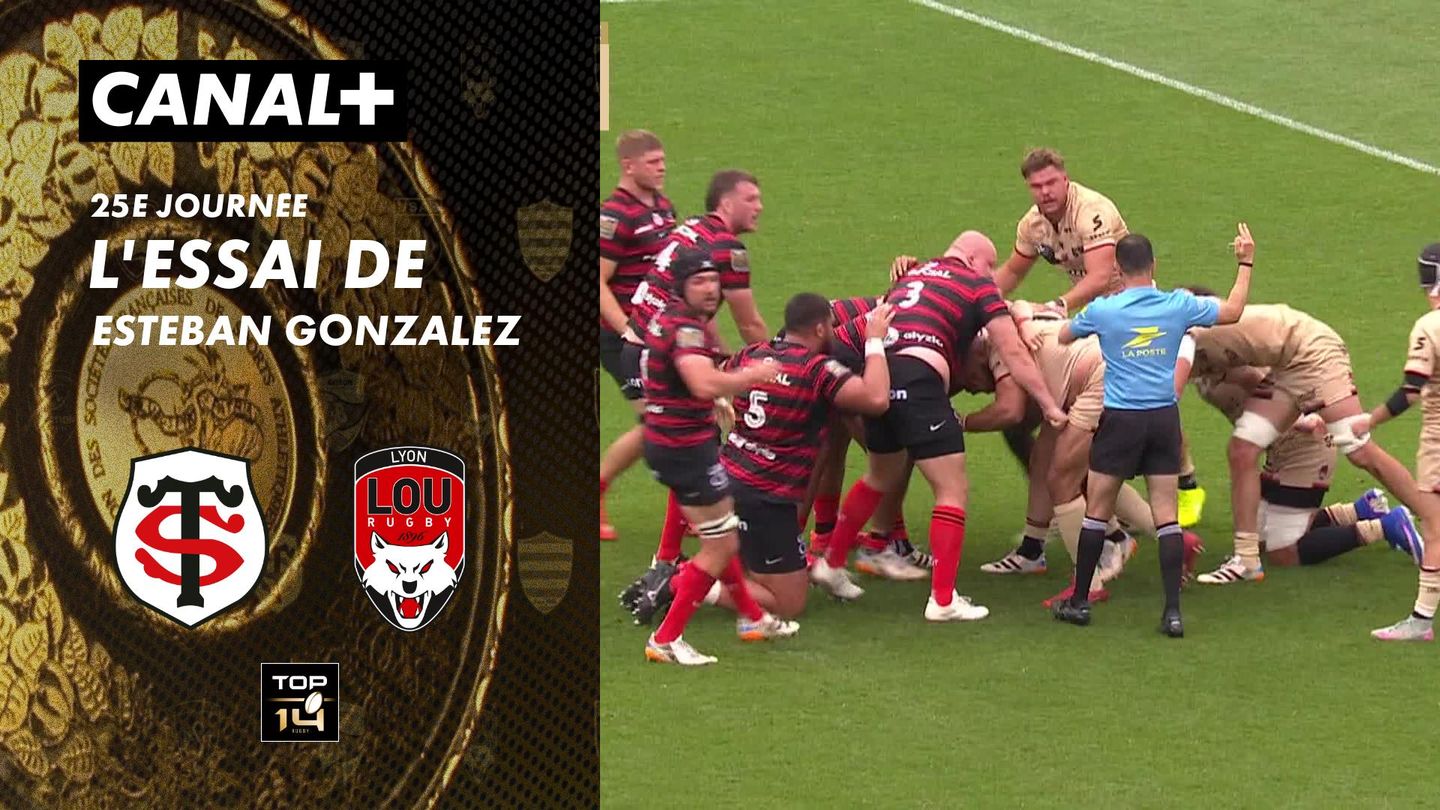L'essai de Esteban Gonzalez contre Toulouse