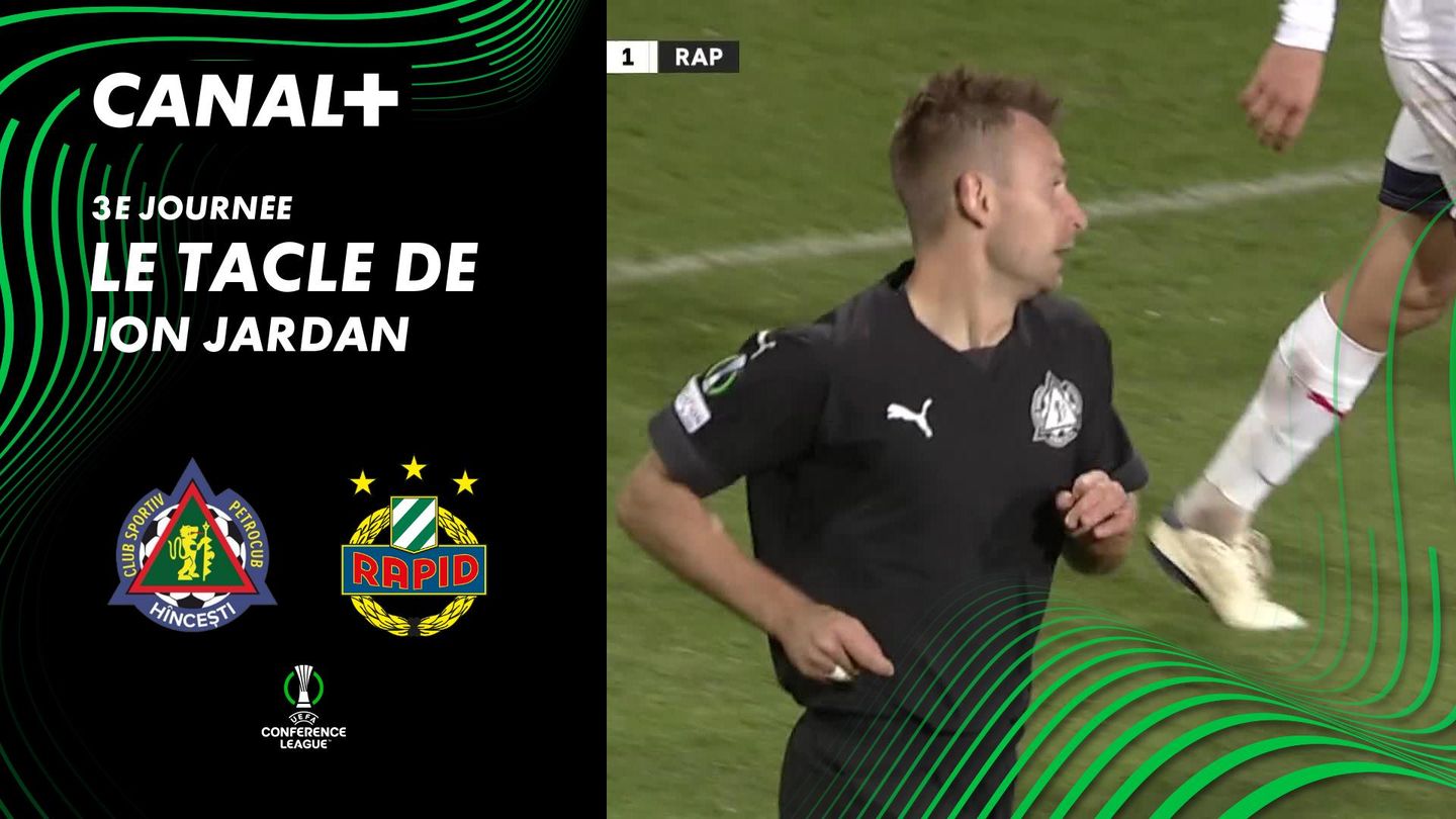 Le tacle de Ion Jardan contre SK Rapid Wien (50')