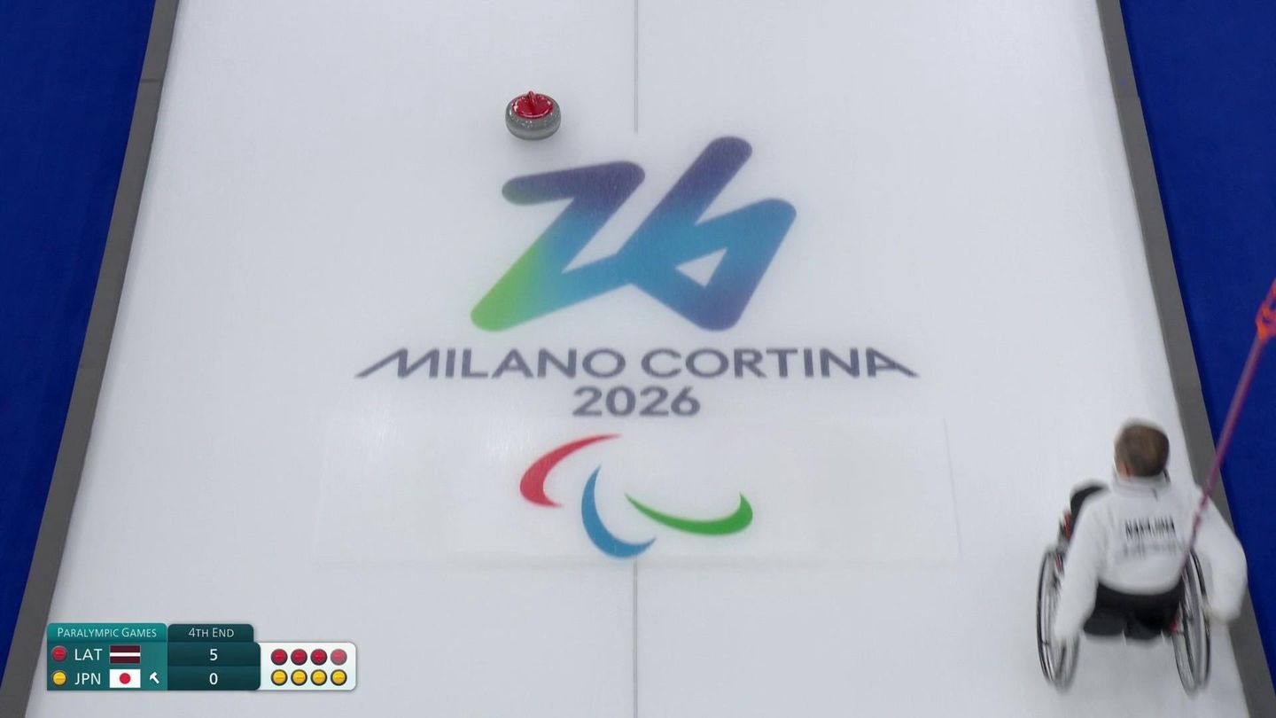 Curling fauteuil - Latvia - Japan , double mixte