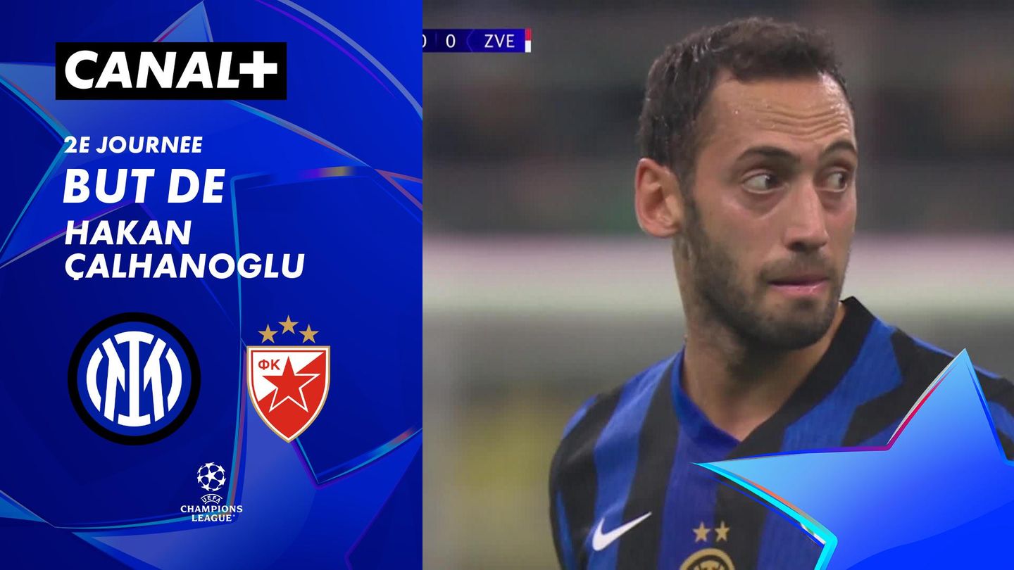 Le but de Hakan Çalhanoglu contre Etoile rouge de Belgrade (11')