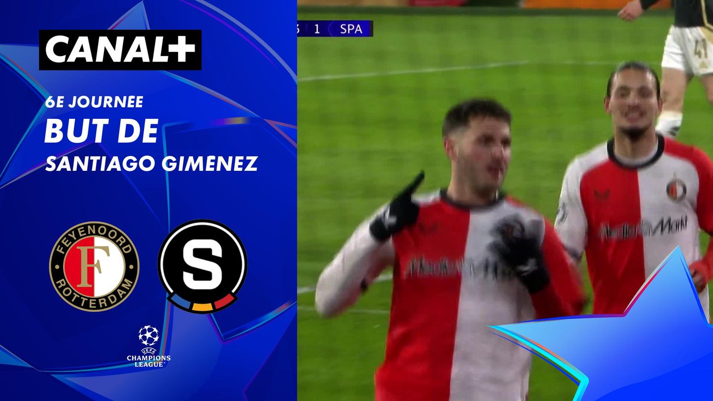 Le but de Santiago Giménez contre Sparta Prague (63')