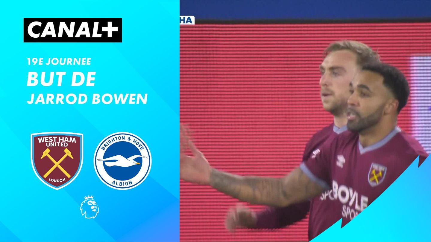 Le but de Jarrod Bowen contre Brighton (10')