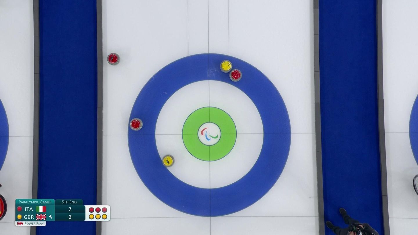 Curling fauteuil - Italie - Grande-Bretagne , double mixte
