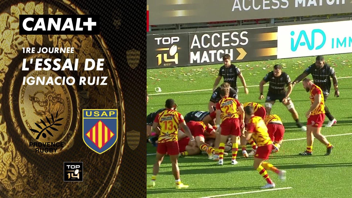 L'essai de Ignacio Ruiz contre Provence Rugby