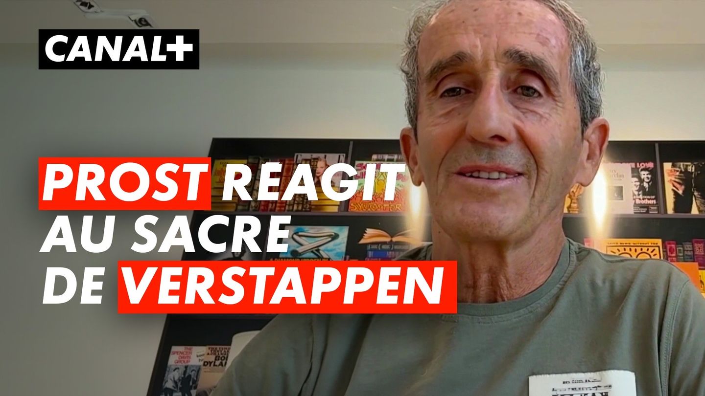 La réaction d'Alain Prost après le 4e sacre de Max Verstappen en Formule 1