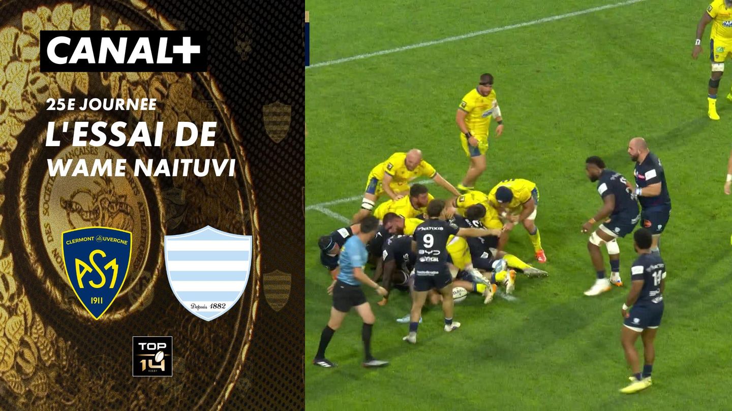 L'essai de Wame Naituvi contre Clermont