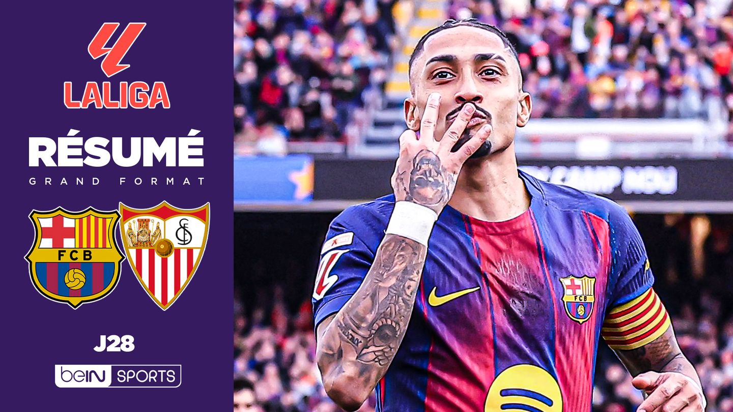 La Liga : Raphinha et le Barça écrasent Séville
