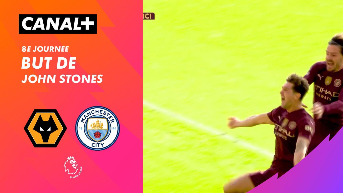 Le but de John Stones contre Wolverhampton (95')