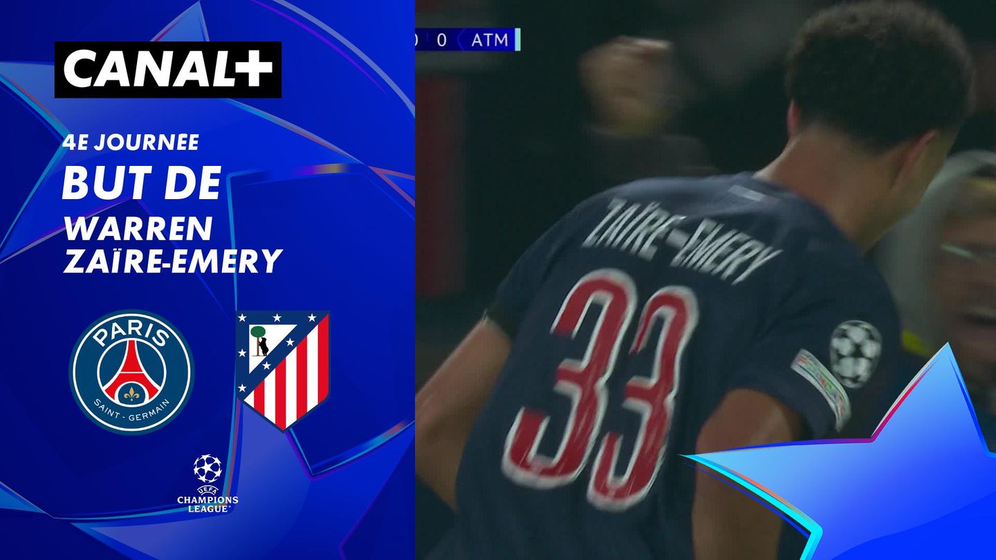 Le but de Warren Zaïre-Emery contre Atlético (14')