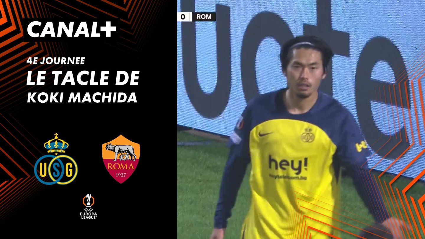 Le tacle de Koki Machida contre AS Rome (61')