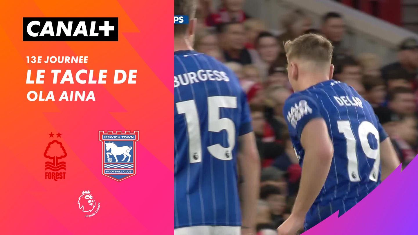 Le tacle de Ola Aina contre Ipswich (23')