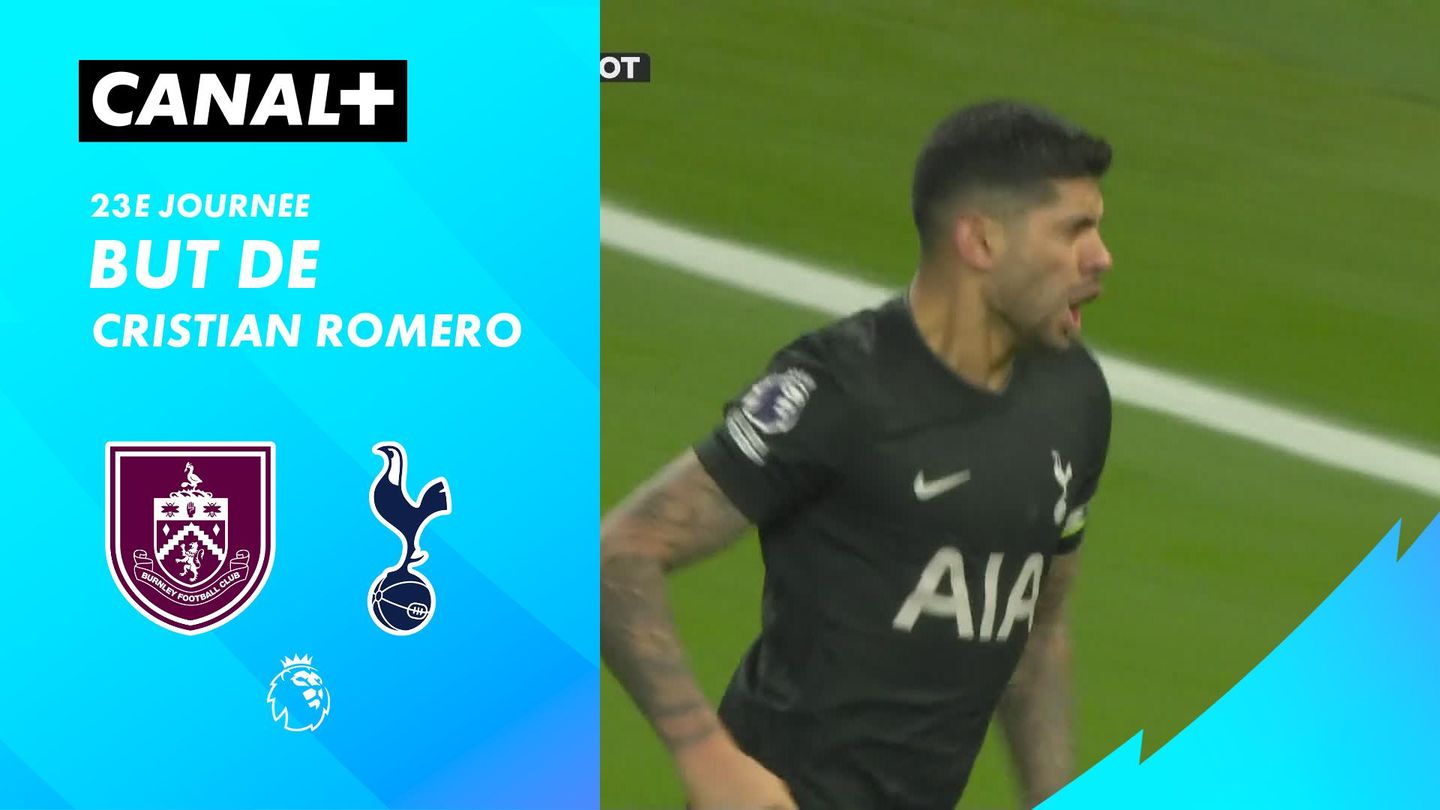 Le but de Cristian Romero contre Burnley (90')