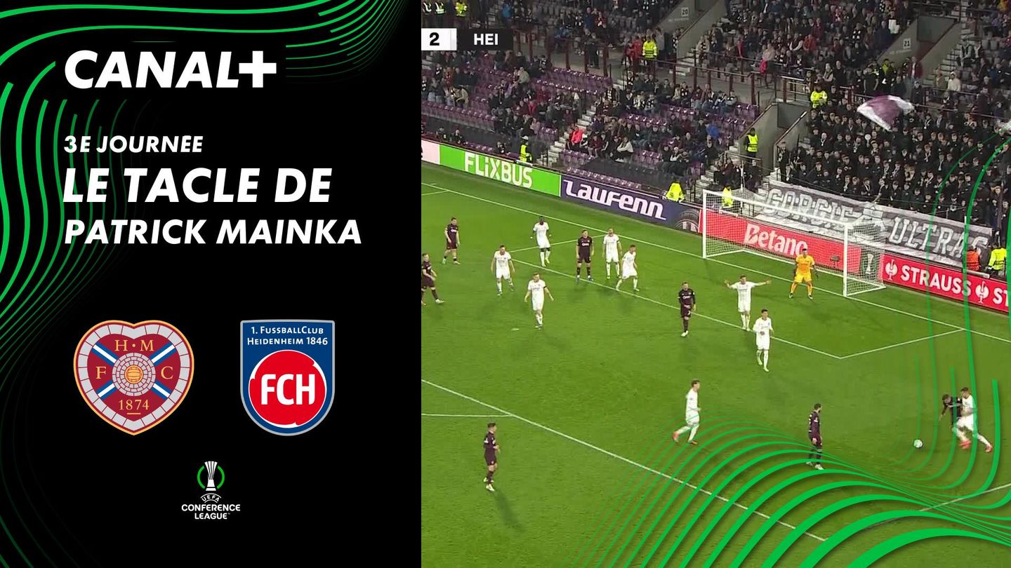 Le tacle de Patrick Mainka contre FC Heart of Midlothian (91')