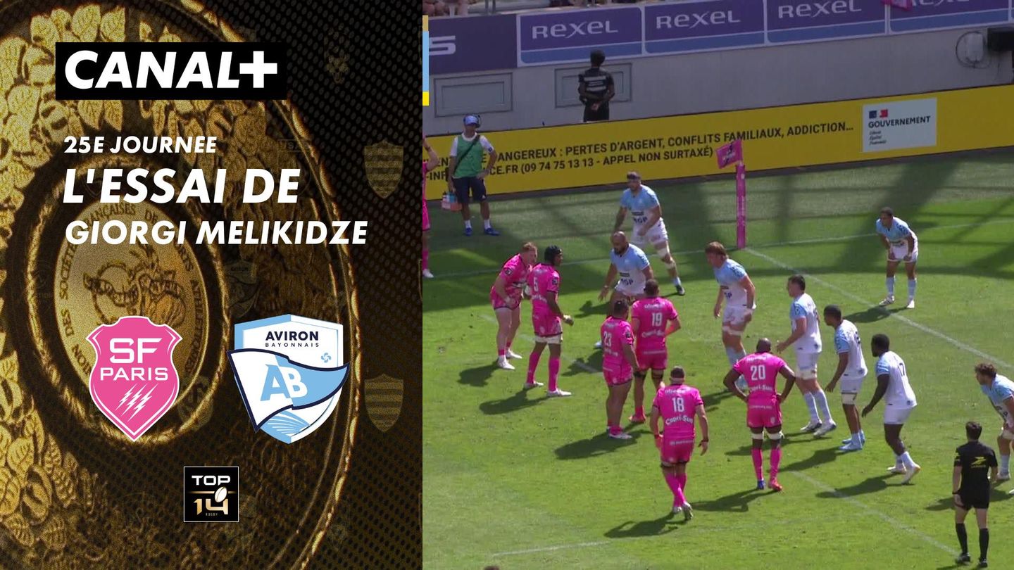 L'essai de Giorgi Melikidze contre Bayonne