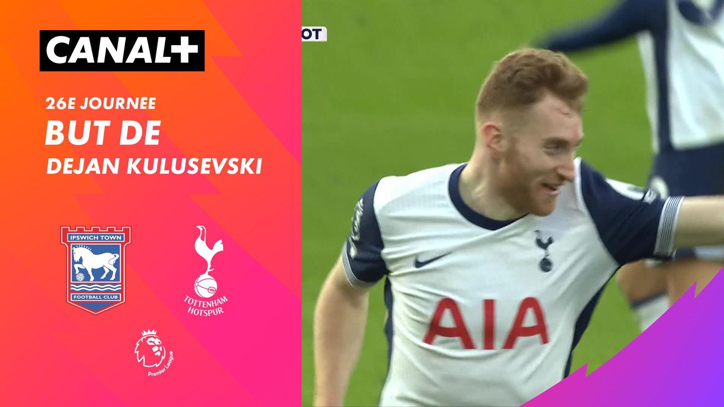 Le but de Dejan Kulusevski contre Ipswich (84')