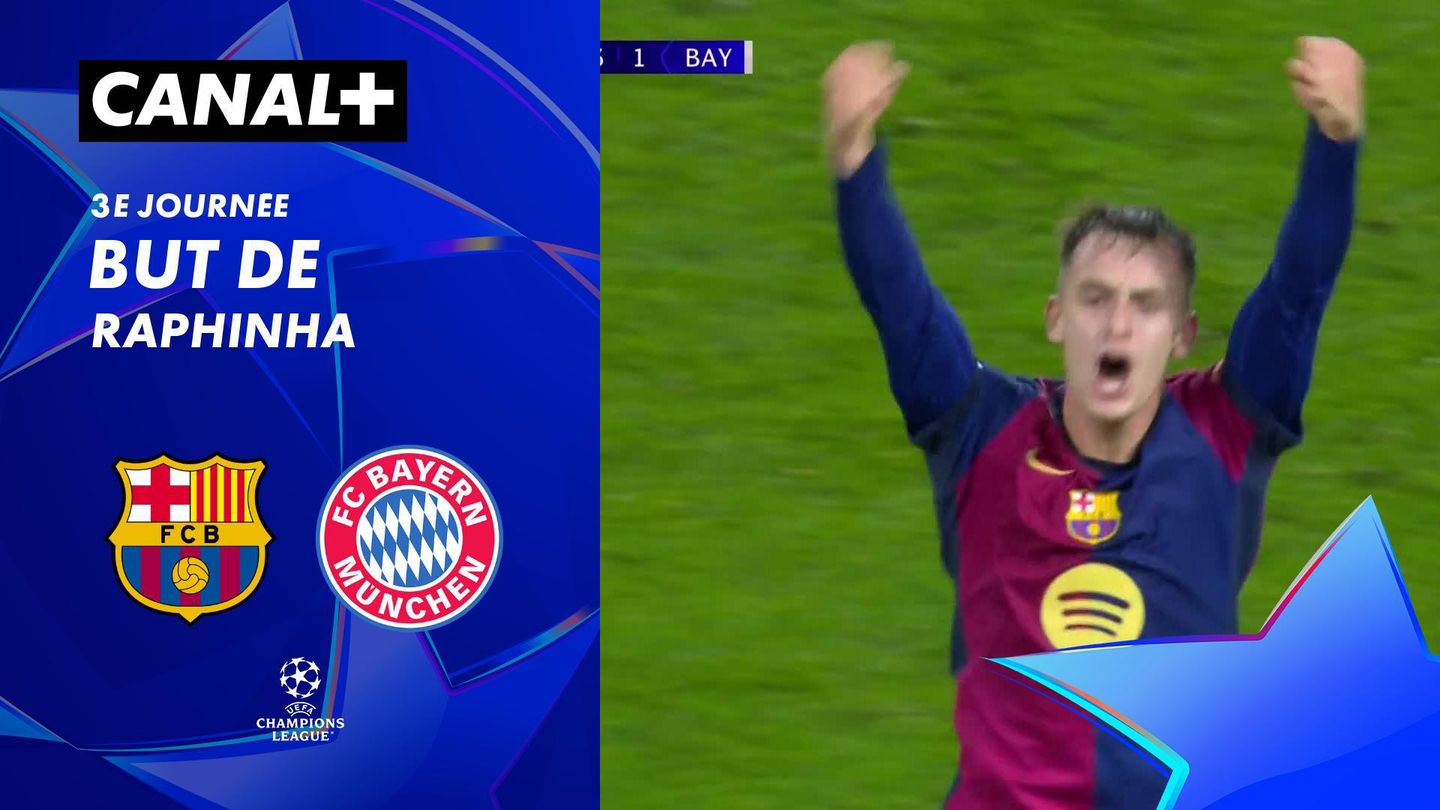 Le but de Raphinha contre le Bayern Munich (45')