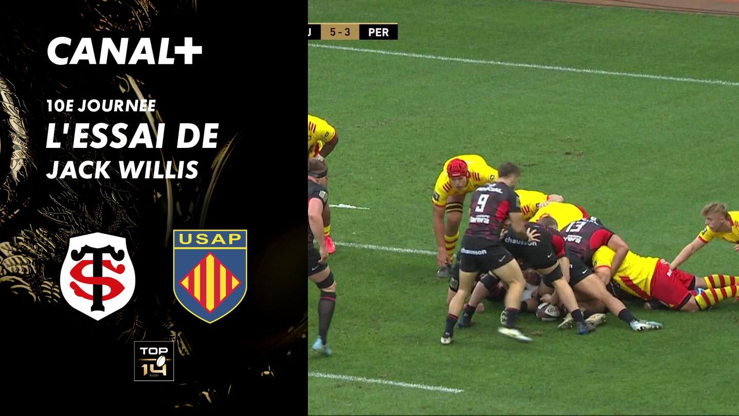 L'essai de Jack Willis contre Perpignan