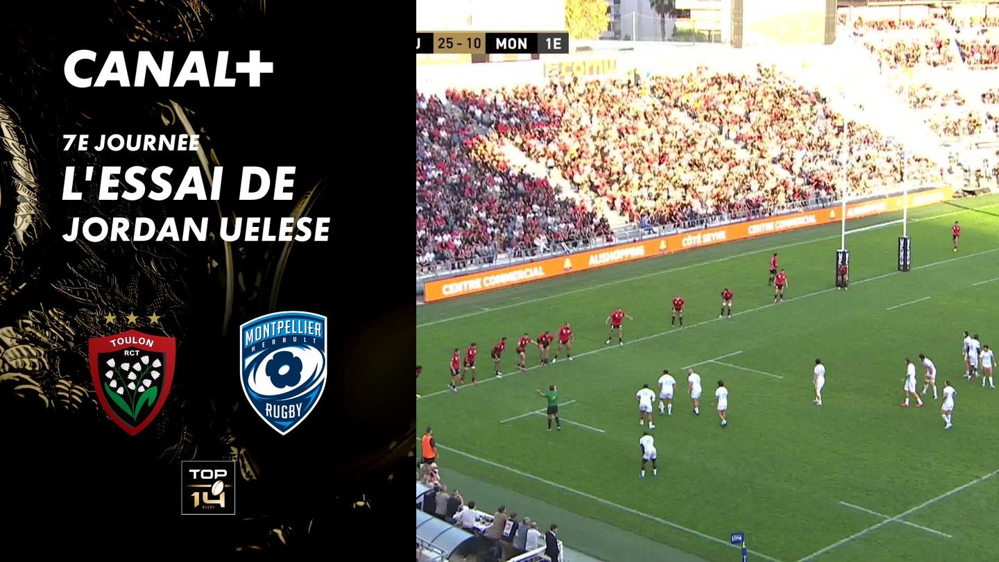 L'essai de Jordan Uelese contre Toulon