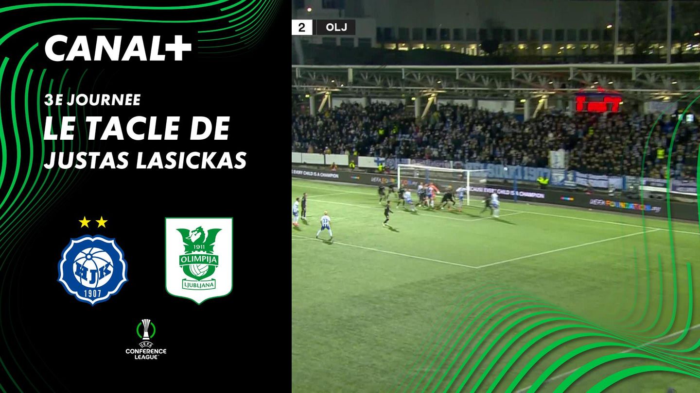 Le tacle de Justas Lasickas contre HJK Helsinki (88')