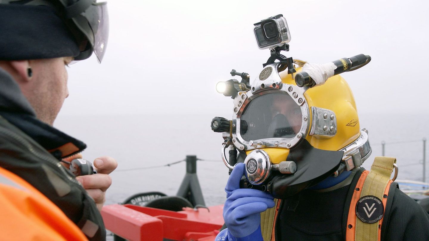Chasseurs de munitions en mer Baltique