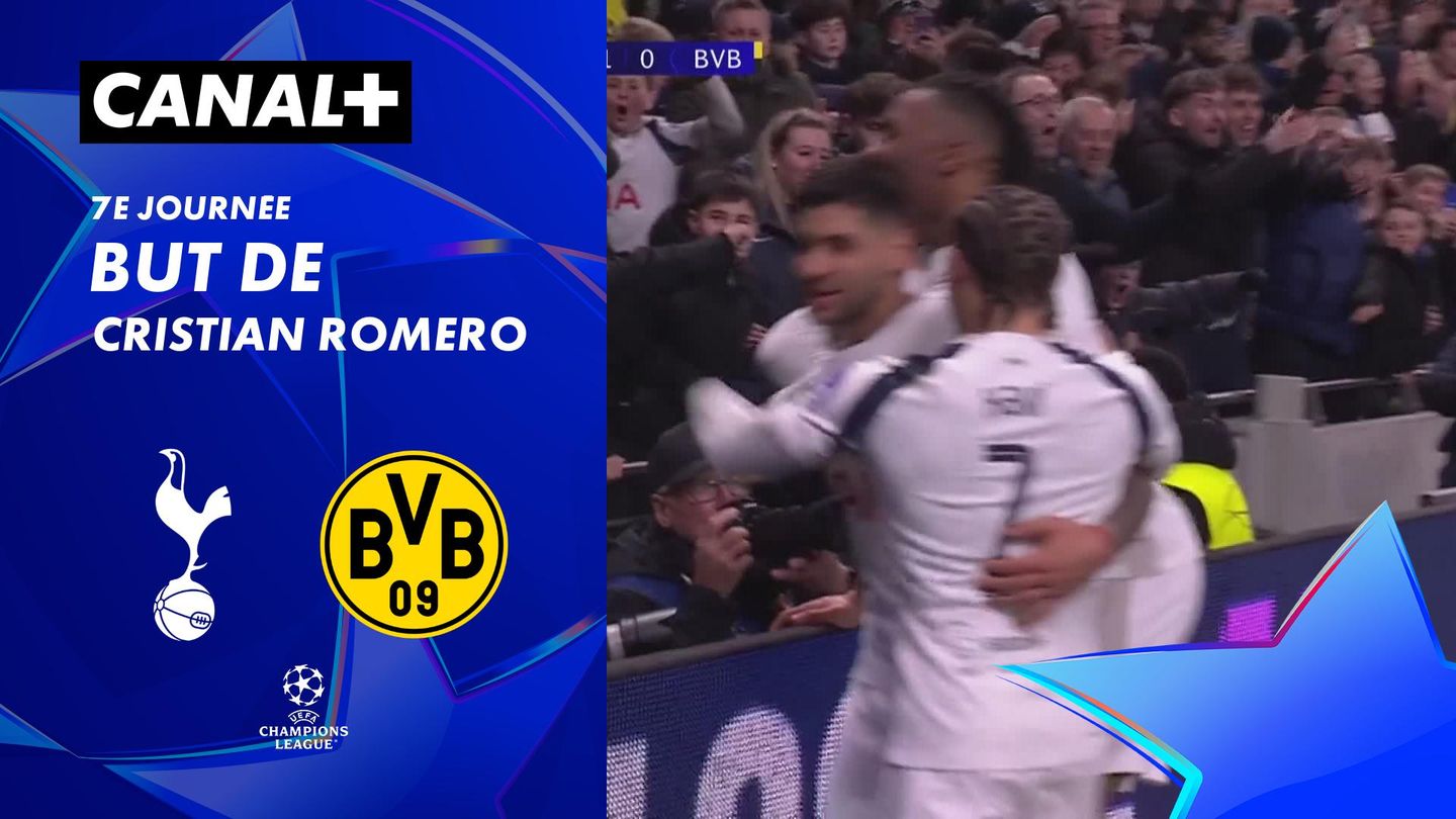 Le but de Cristian Romero contre Dortmund (14')