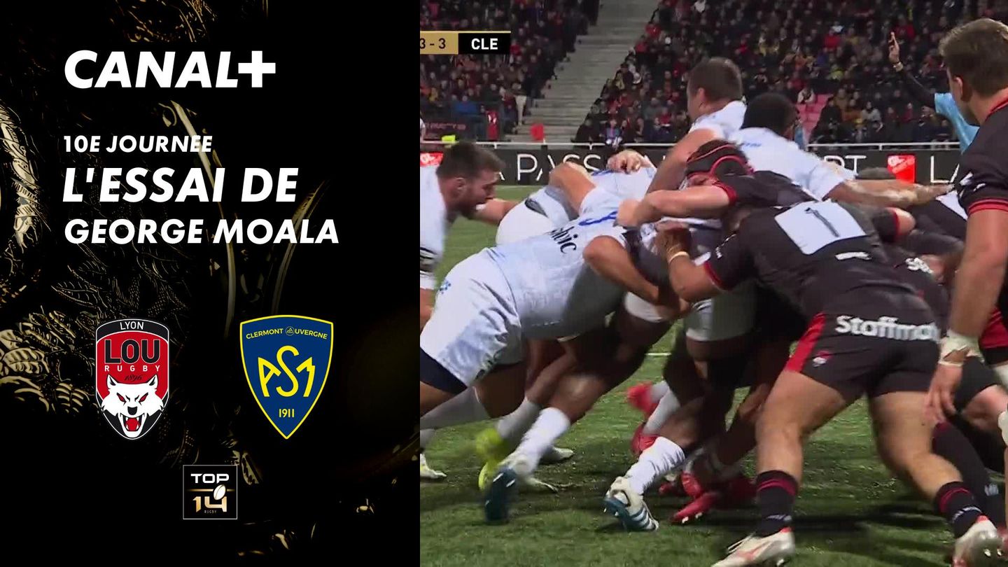 L'essai de George Moala contre Lyon