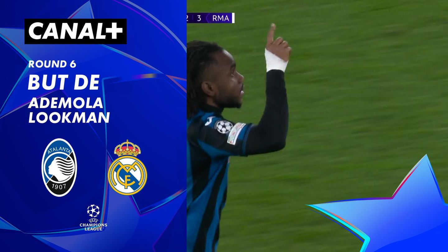 Le but de Ademola Lookman contre Real Madrid (65')