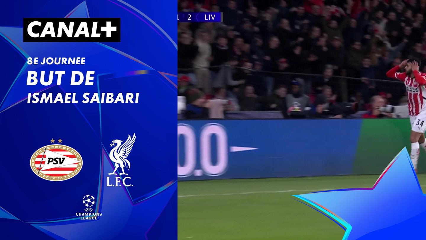 Le but de Ismael Saibari contre Liverpool (45')