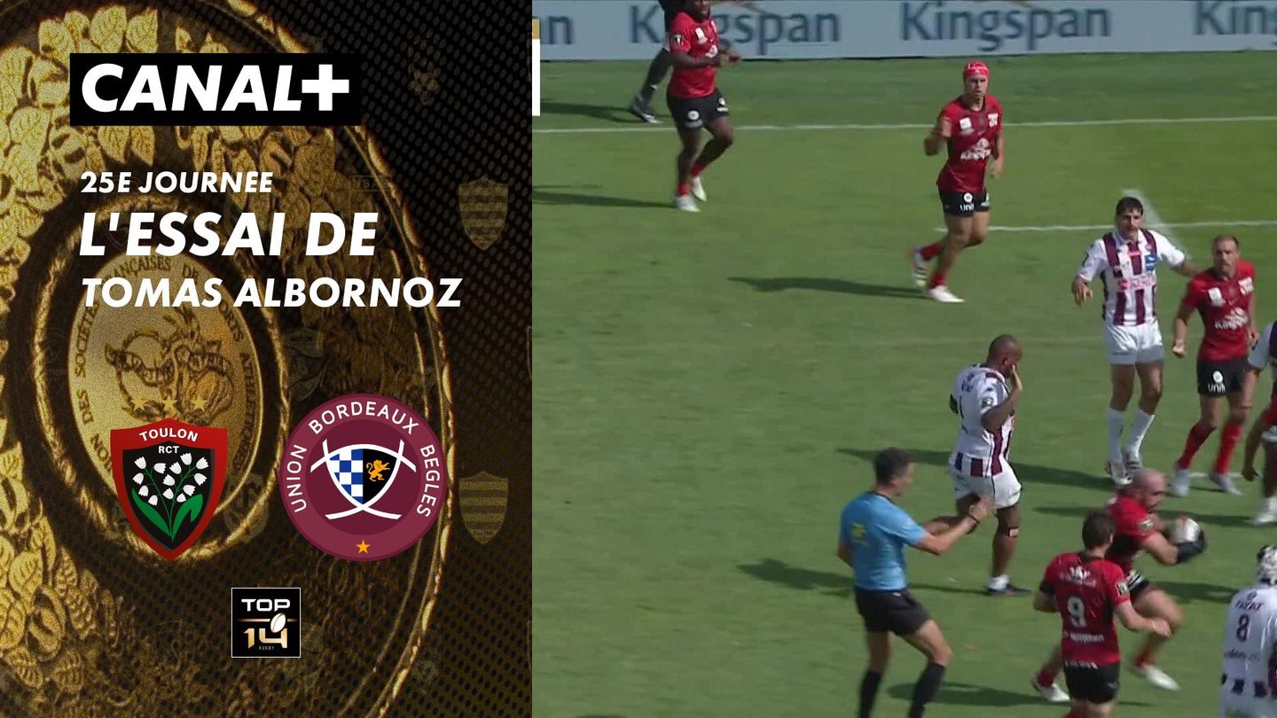 L'essai de Tomas Albornoz contre Bordeaux-Bègles