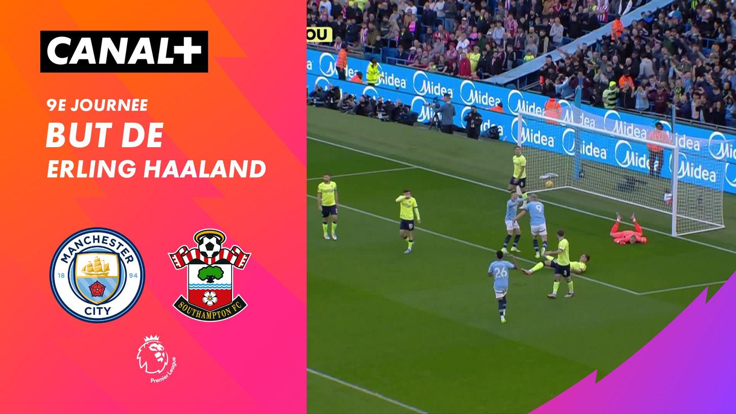 Le but de Erling Haaland contre Southampton (5')