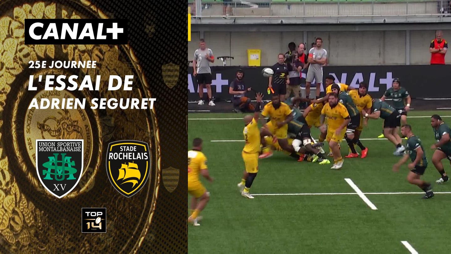 L'essai de Adrien Seguret contre US Montauban
