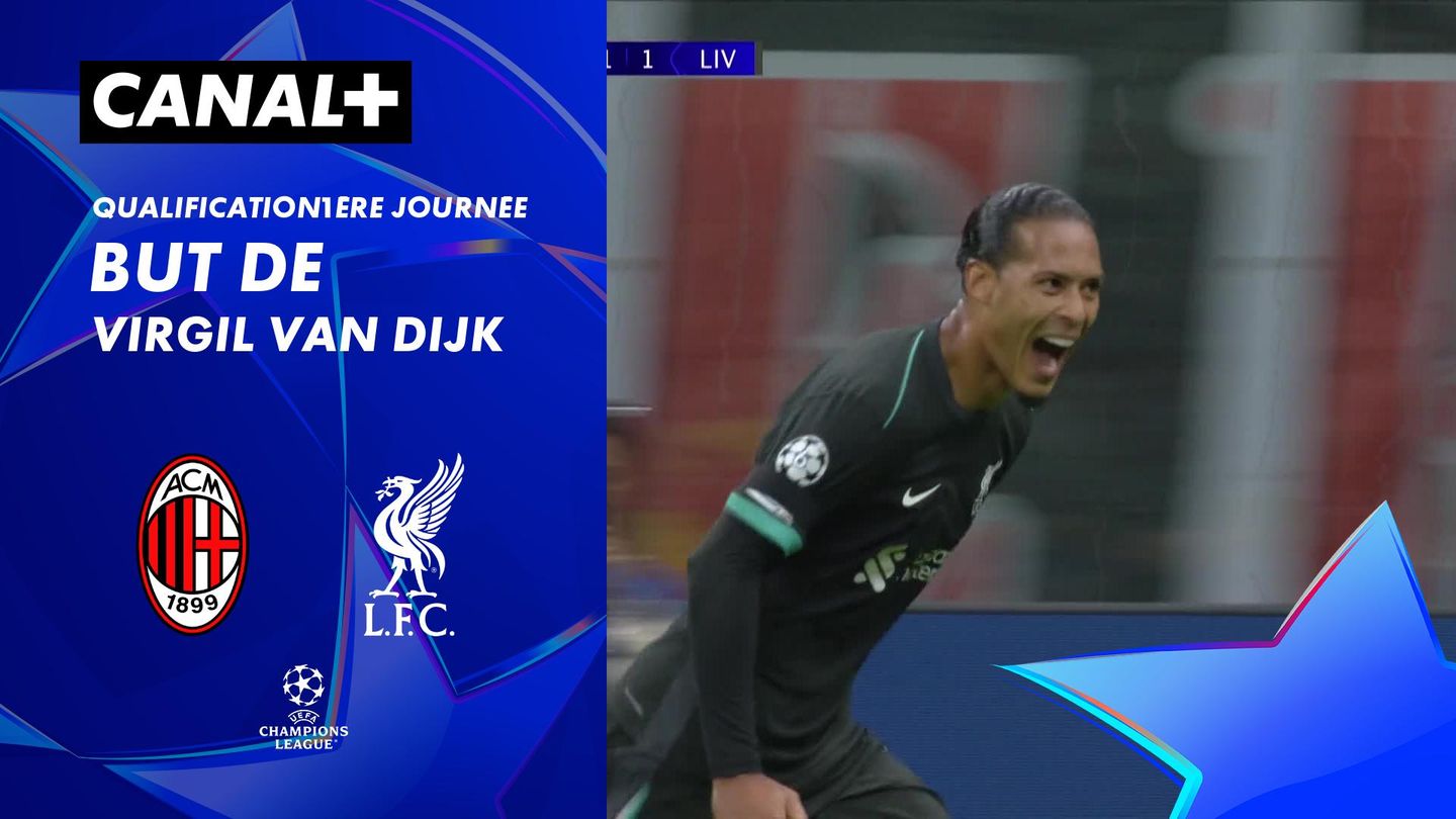 Le but de Virgil van Dijk contre AC Milan (41')