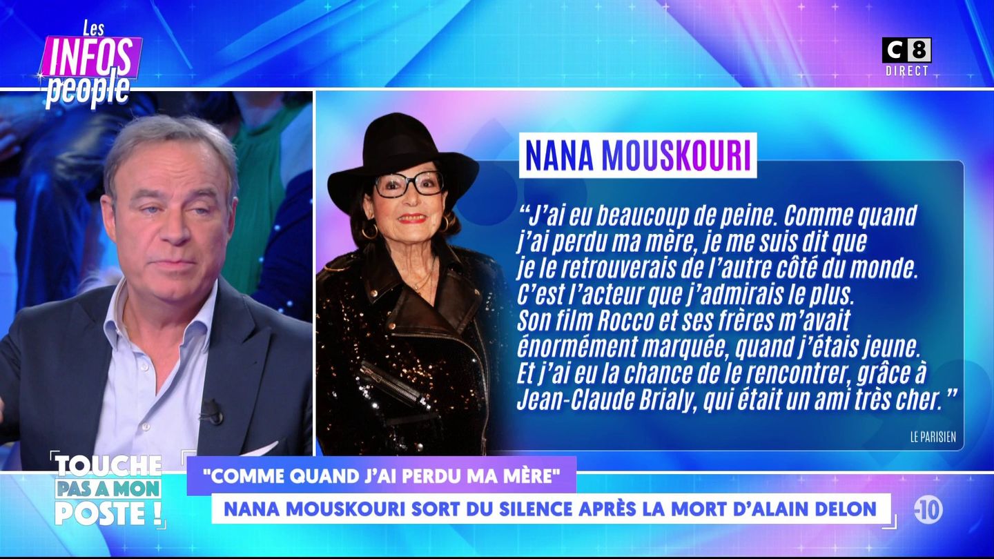 Nana Mouskouri sort du silence après la mort d'Alain Delon