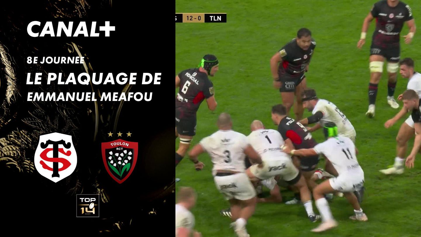 Le plaquage offensif de Emmanuel Meafou contre Toulon