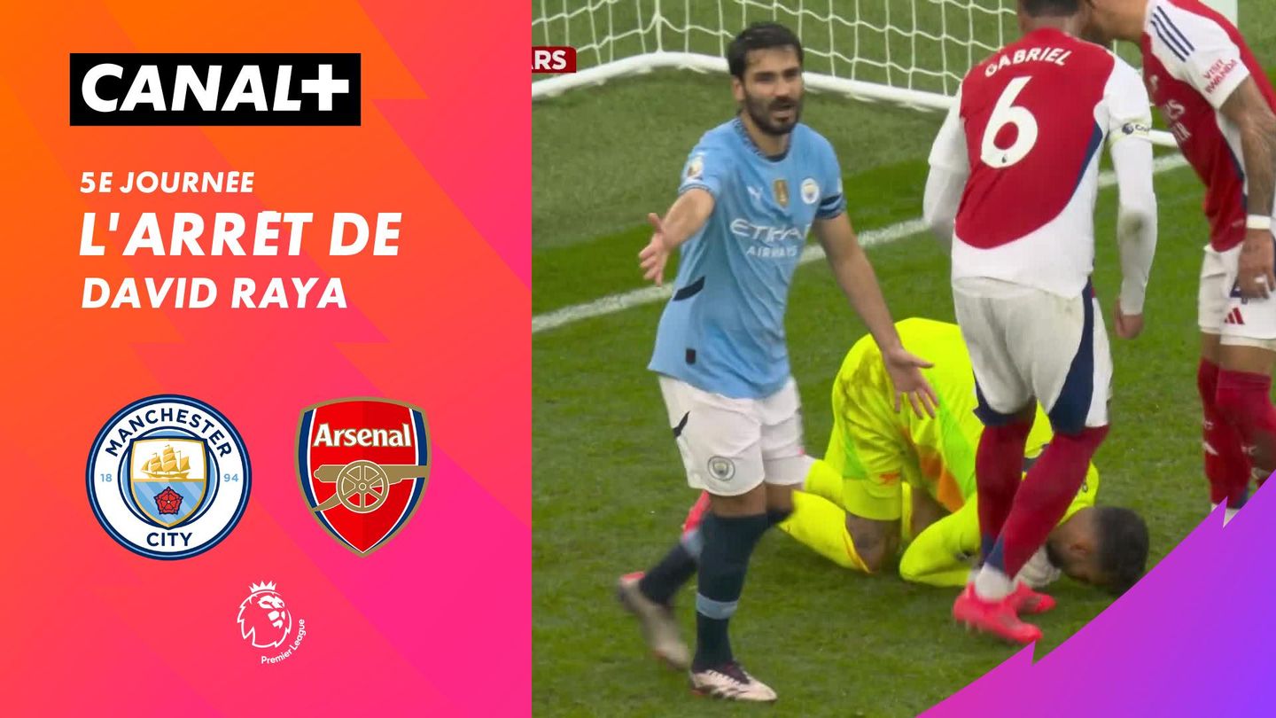 Le arrêt de David Raya contre Man City (62')