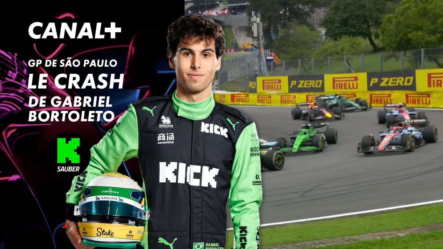 Le crash de Gabriel Bortoleto au Grand Prix de São Paulo- 1e tour