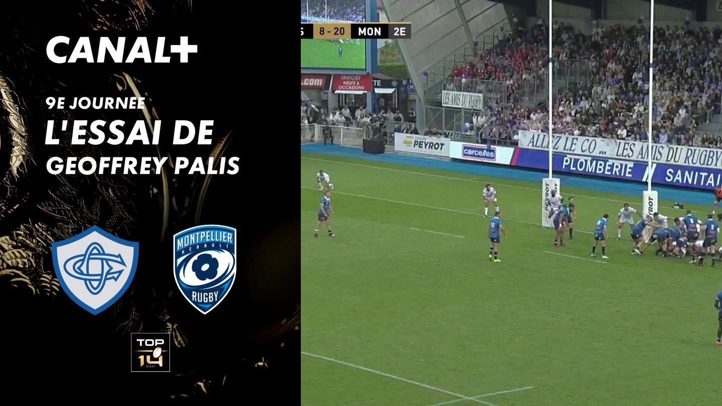 L'essai de Geoffrey Palis contre Montpellier