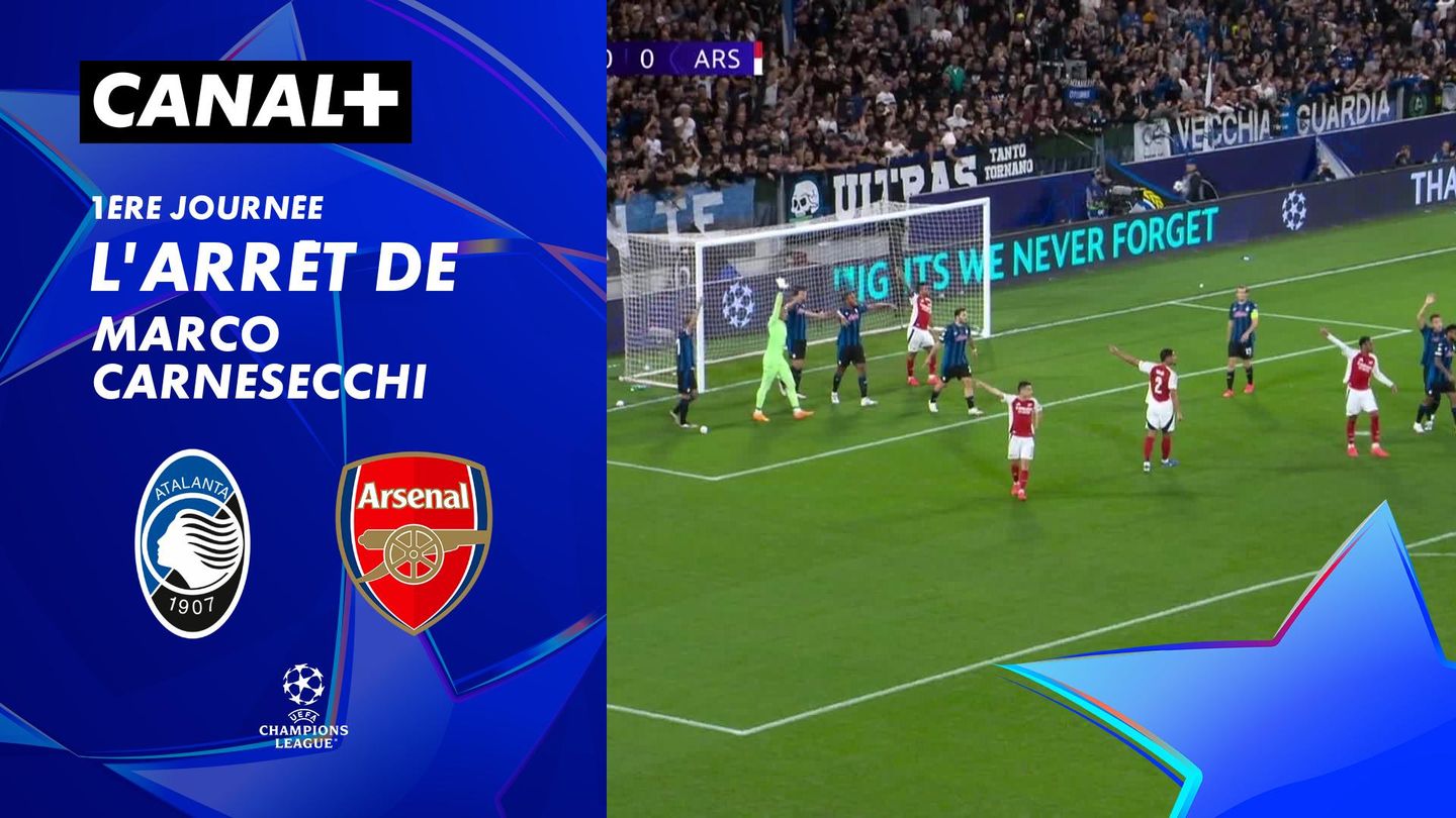 Le magnifique arrêt de Marco Carnesecchi contre Arsenal (13')