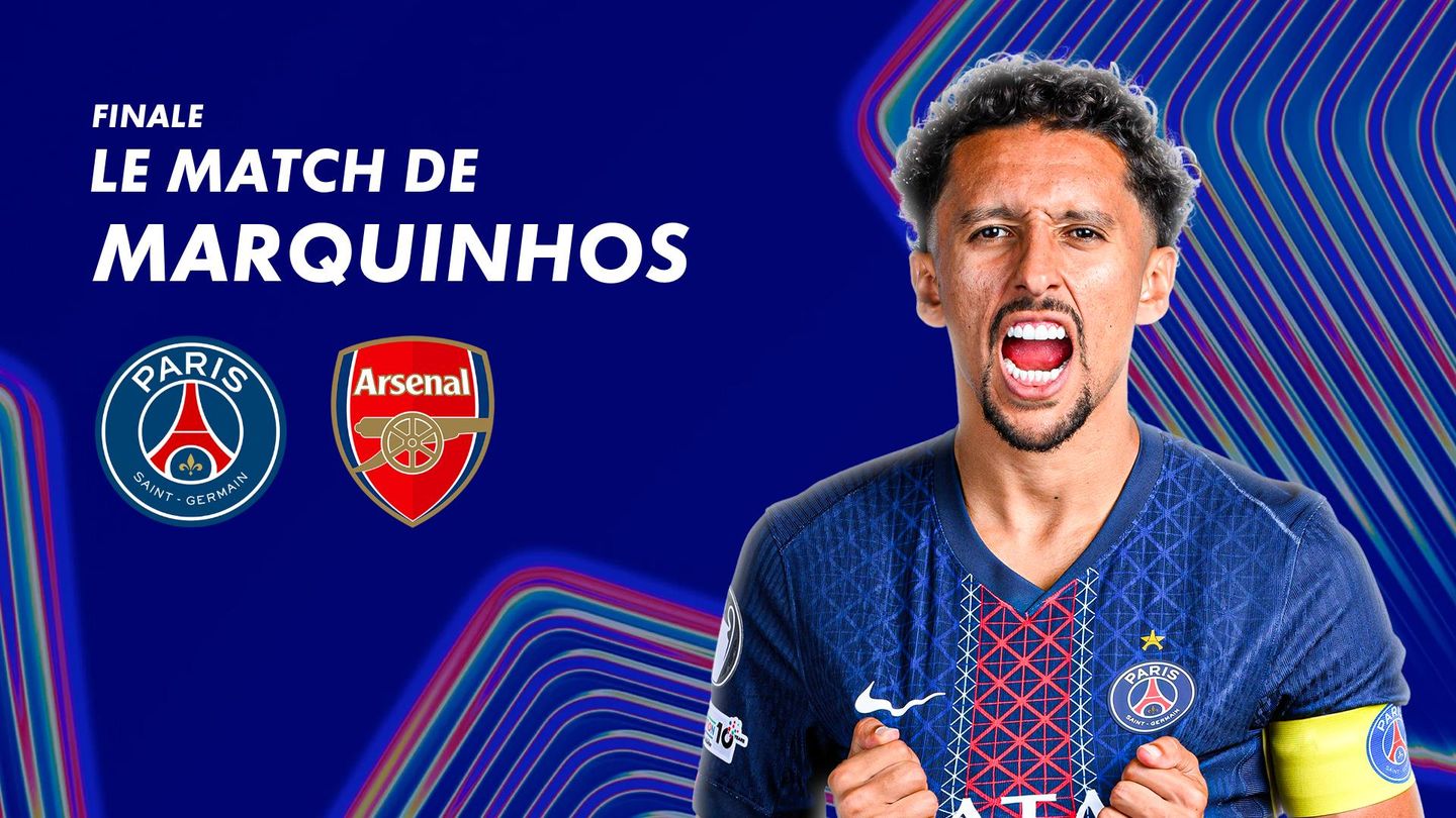 Focus sur le match de Marquinhos   contre Arsenal
